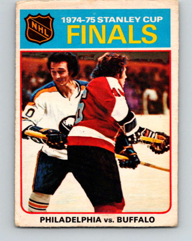 1975-76 O-Pee-Chee #1 Finals Philadelphia Flyers/Buffalo Sabres 9224