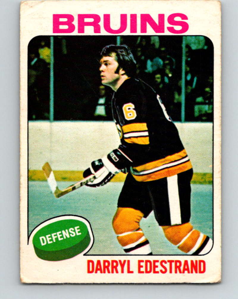 1975-76 O-Pee-Chee #11 Darryl Edestrand Boston Bruins 9234 Image 1
