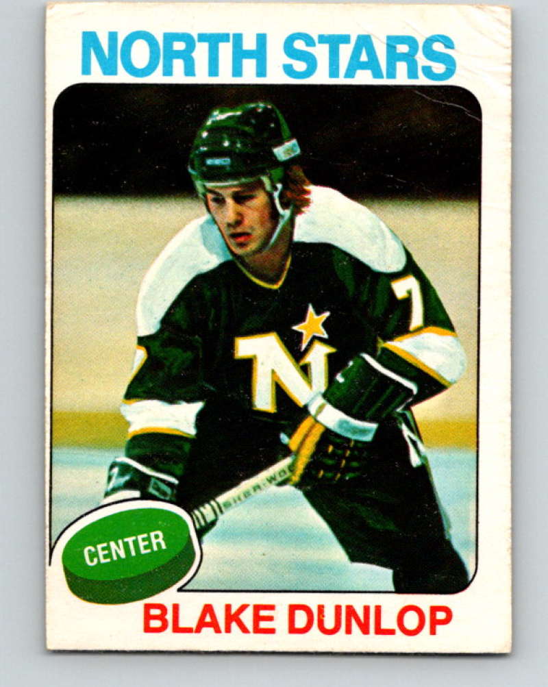 1975-76 O-Pee-Chee #16 Blake Dunlop Minnesota North Stars 9239