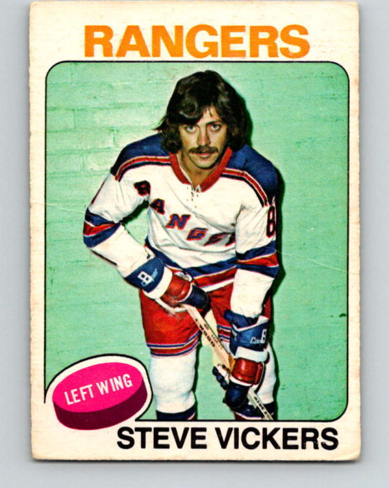 1975-76 O-Pee-Chee #19 Steve Vickers New York Rangers 9242