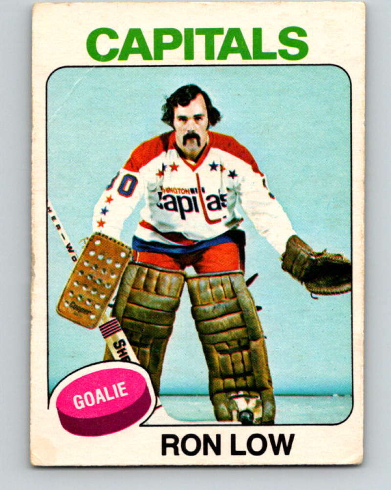 1975-76 O-Pee-Chee #25 Ron Low Washington Capitals 9248