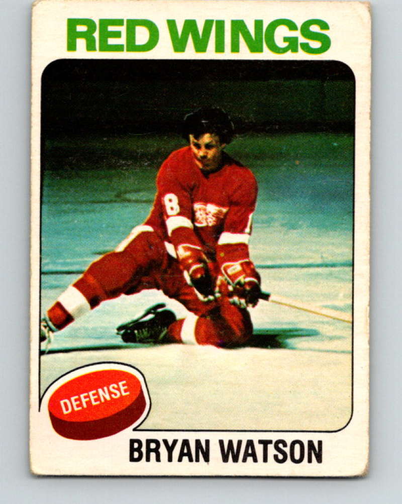 1975-76 O-Pee-Chee #31 Bryan Watson Detroit Red Wings 9254