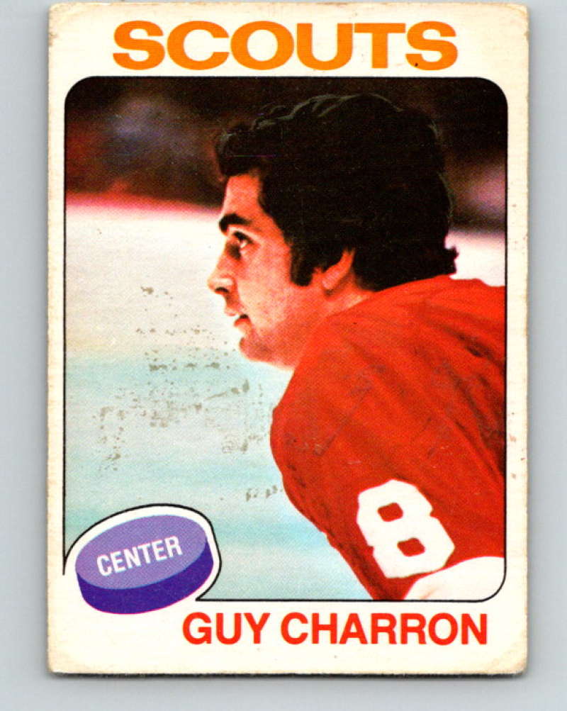 1975-76 O-Pee-Chee #32 Guy Charron Kansas City Scouts 9255