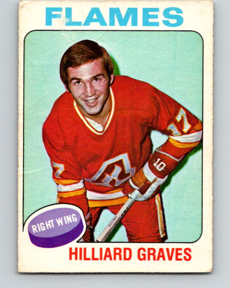 1975-76 O-Pee-Chee #62 Hilliard Graves Atlanta Flames 9285