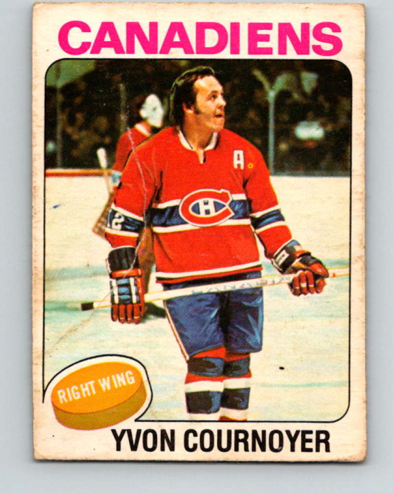 1975-76 O-Pee-Chee #70 Yvan Cournoyer Montreal Canadiens 9293