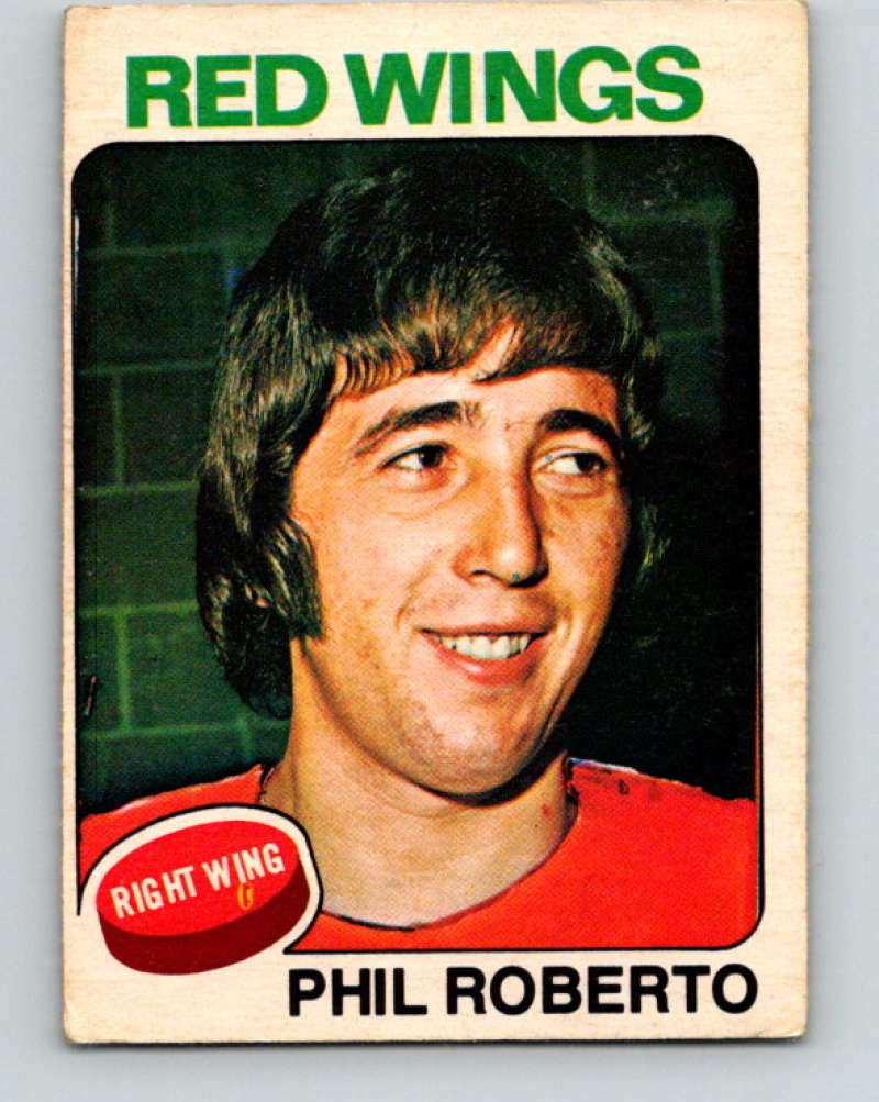 1975-76 O-Pee-Chee #80 Phil Roberto Detroit Red Wings 9303
