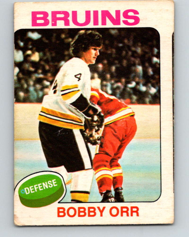 1975-76 O-Pee-Chee #100 Bobby Orr Boston Bruins 9323