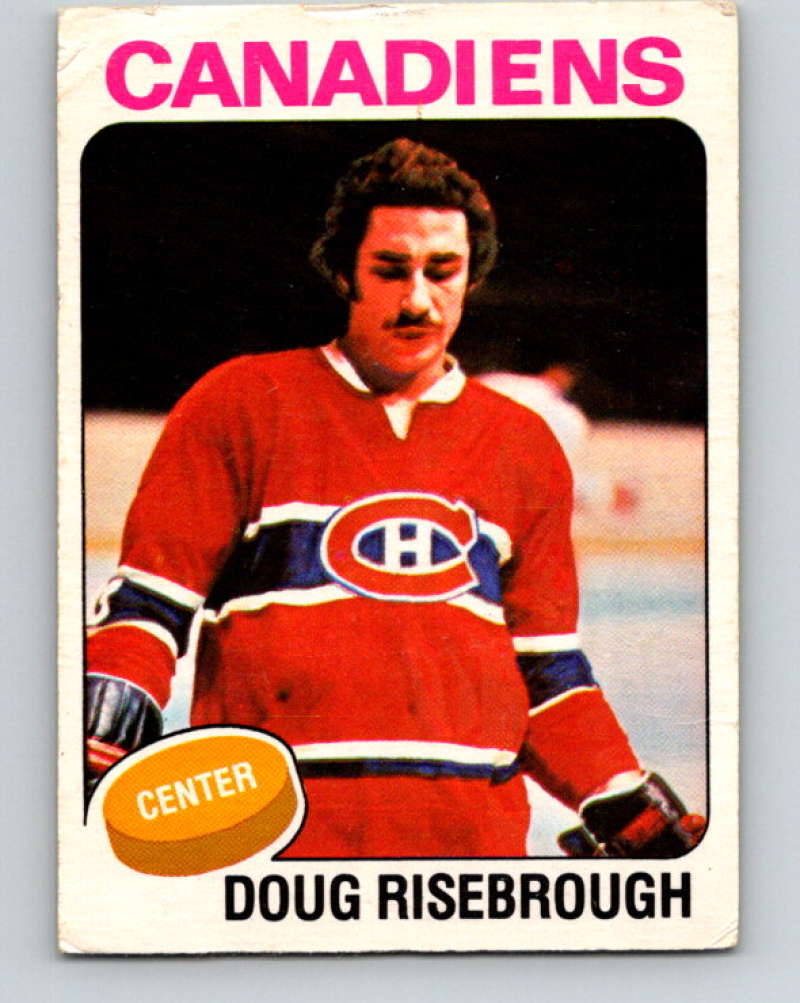 1975-76 O-Pee-Chee #107 Doug Risebrough UER RC Rookie Montreal Canadiens 9330