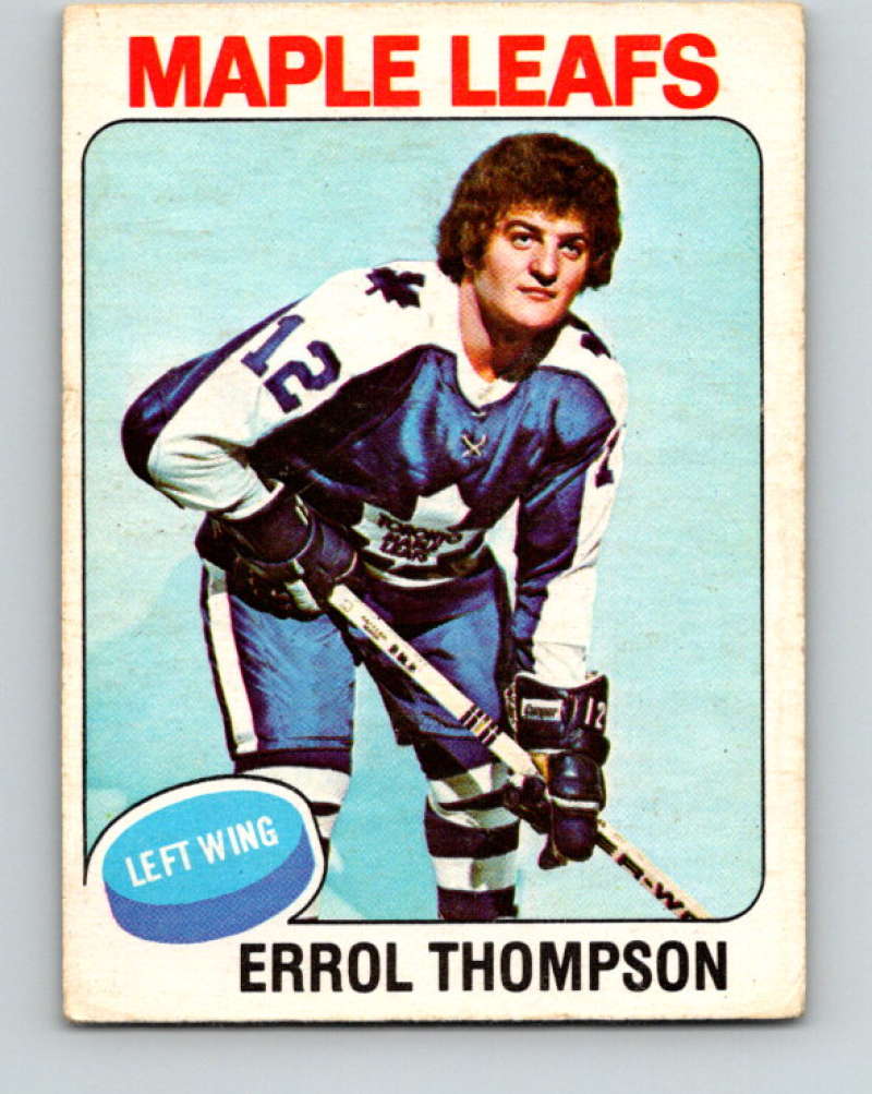 1975-76 O-Pee-Chee #114 Errol Thompson RC Rookie Toronto Maple Leafs 9337