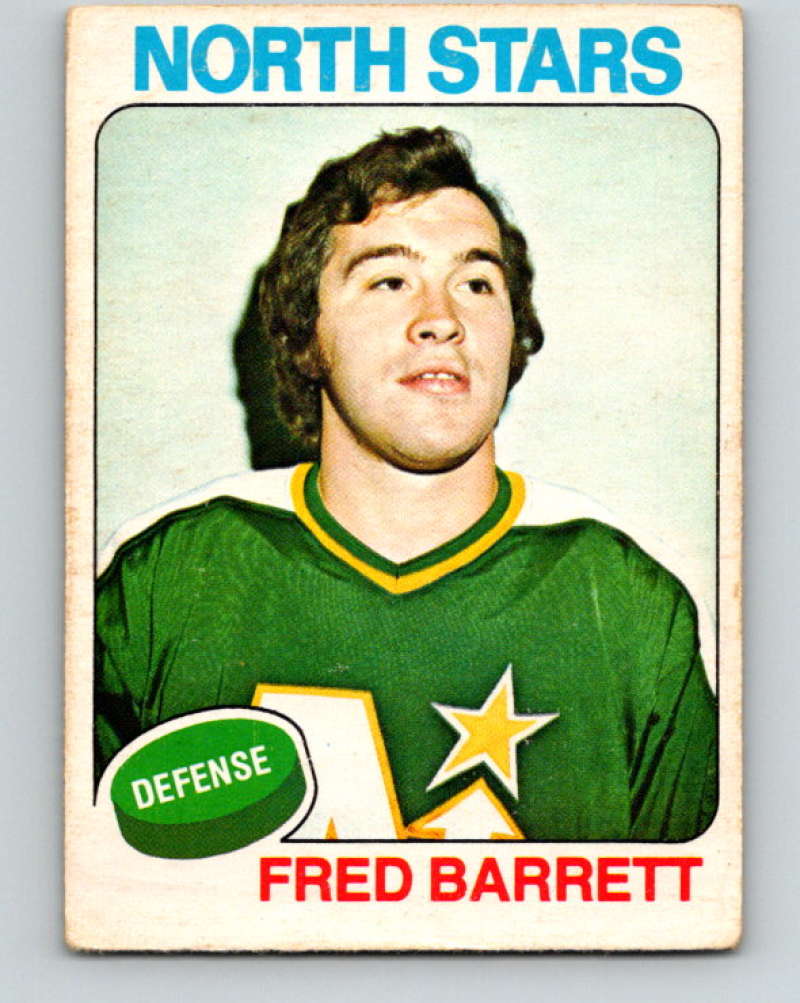 1975-76 O-Pee-Chee #124 Fred Barrett Minnesota North Stars 9347 Image 1