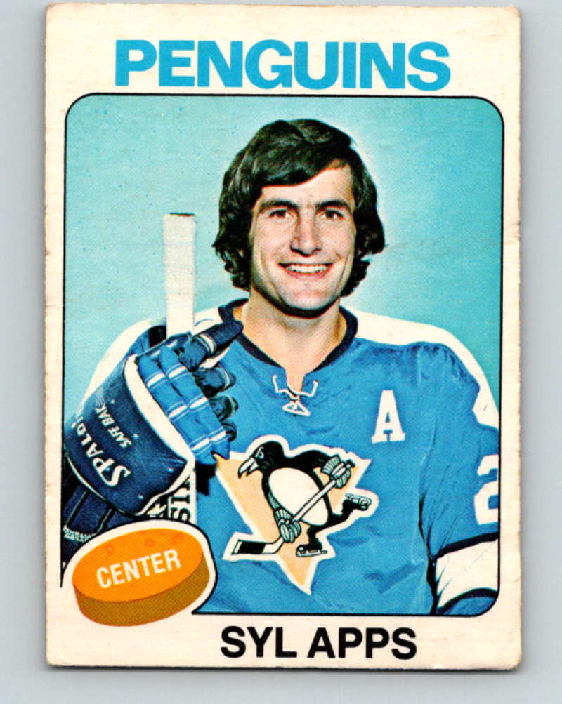 1975-76 O-Pee-Chee #130 Syl Apps Jr. Pittsburgh Penguins 9353 Image 1