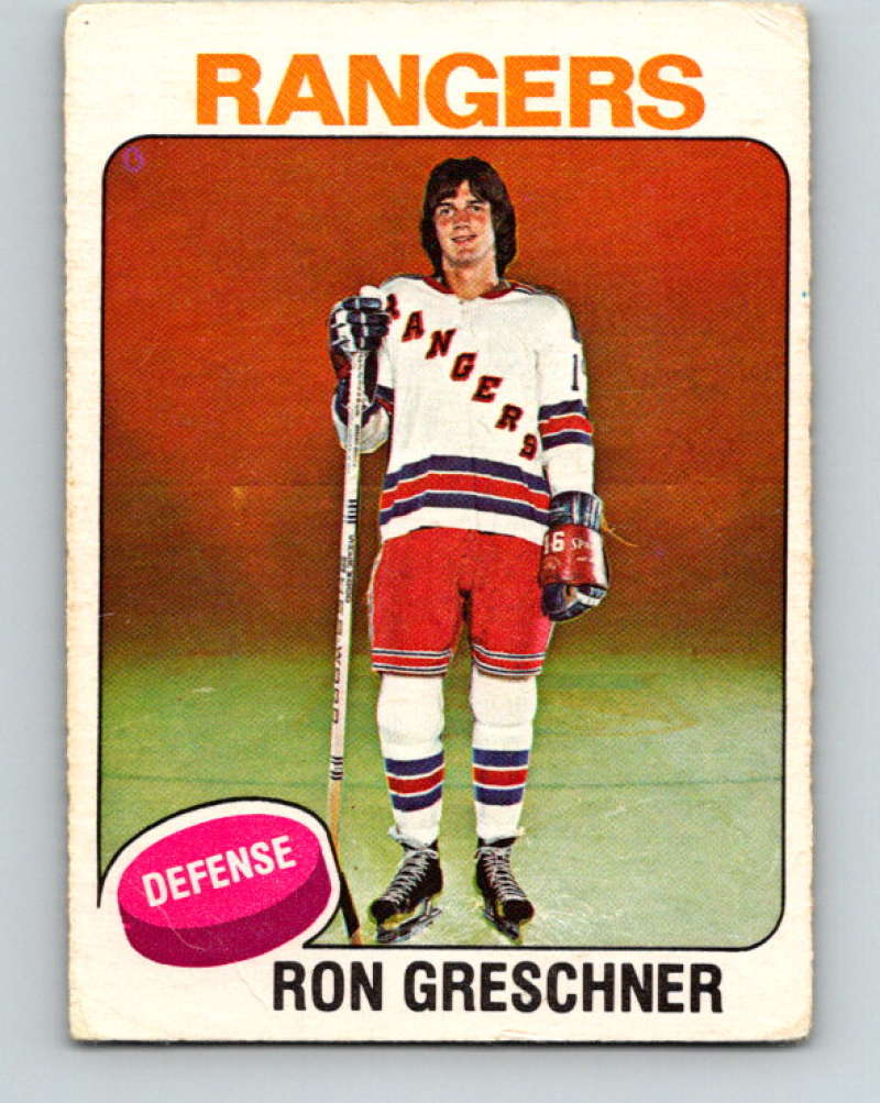 1975-76 O-Pee-Chee #146 Ron Greschner RC Rookie New York Rangers 9369