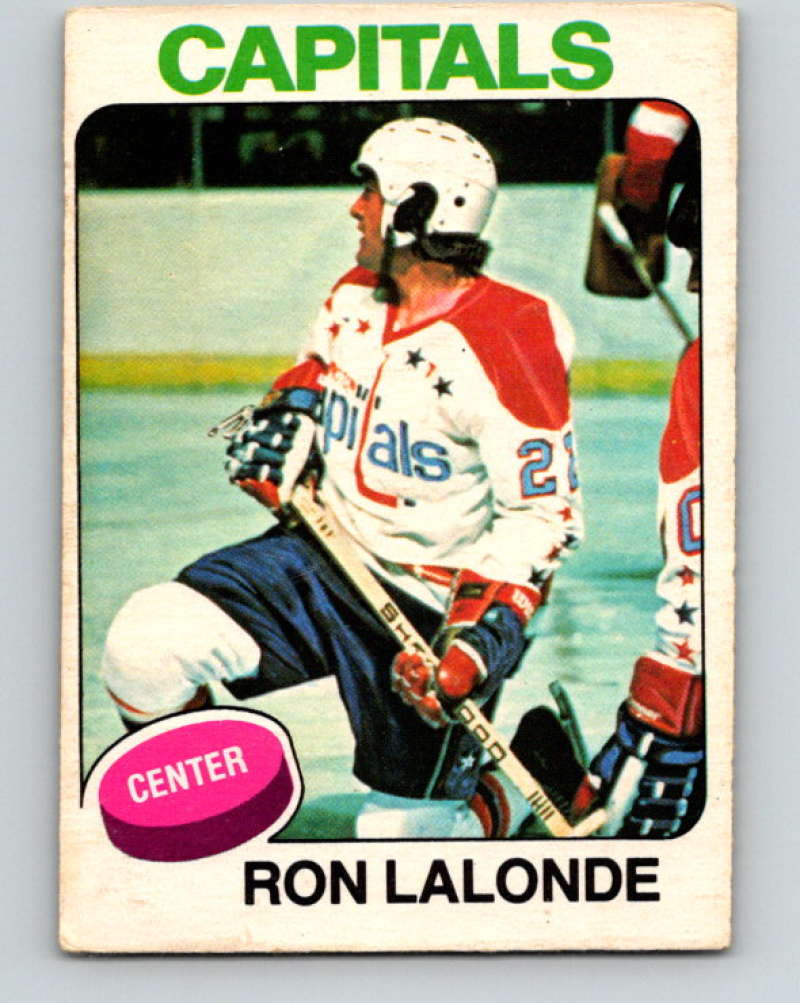 1975-76 O-Pee-Chee #152 Ron Lalonde RC Rookie Washington Capitals 9375