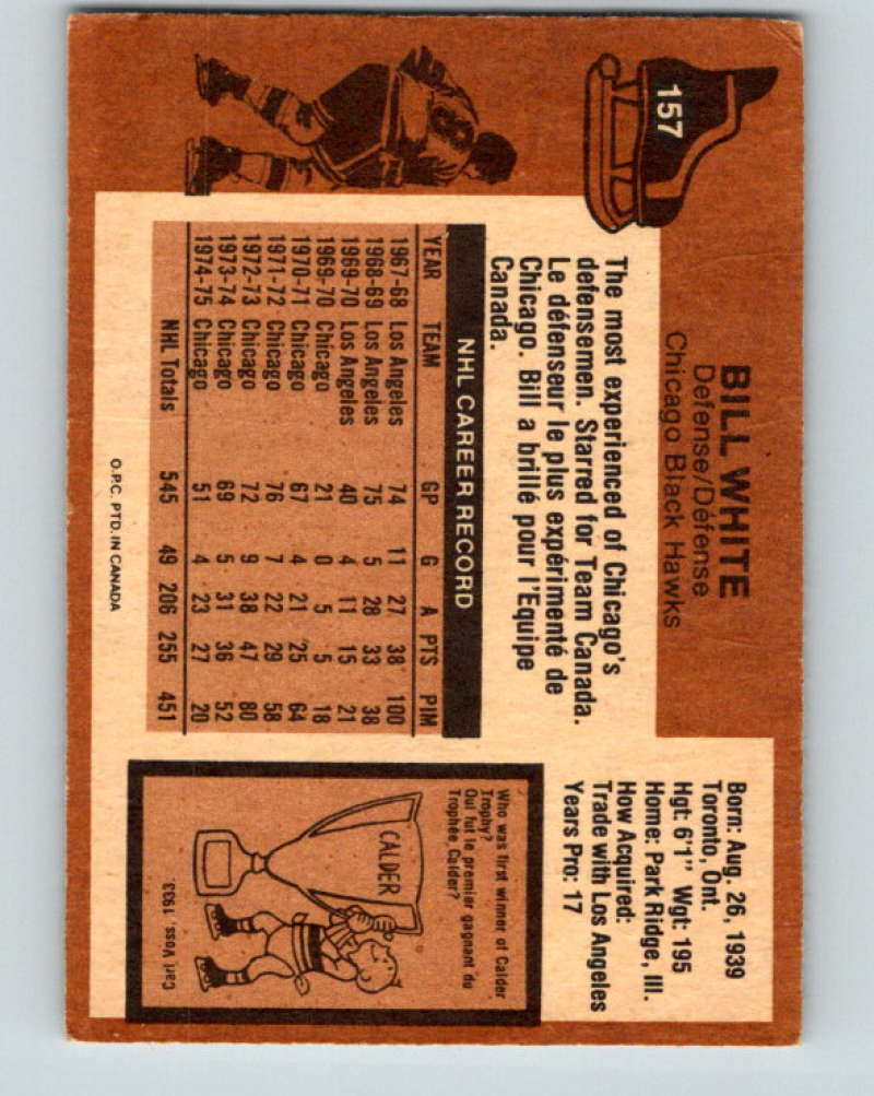 1975-76 O-Pee-Chee #158 Dave Kryskow Atlanta Flames 9381