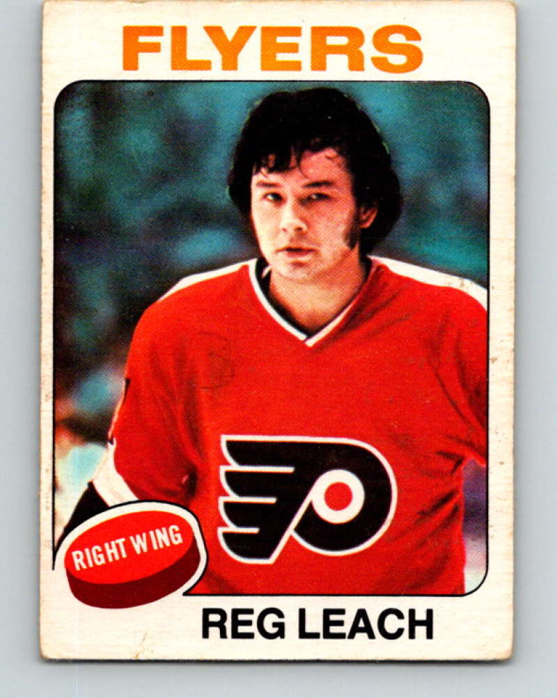 1975-76 O-Pee-Chee #166 Reggie Leach Philadelphia Flyers 9389