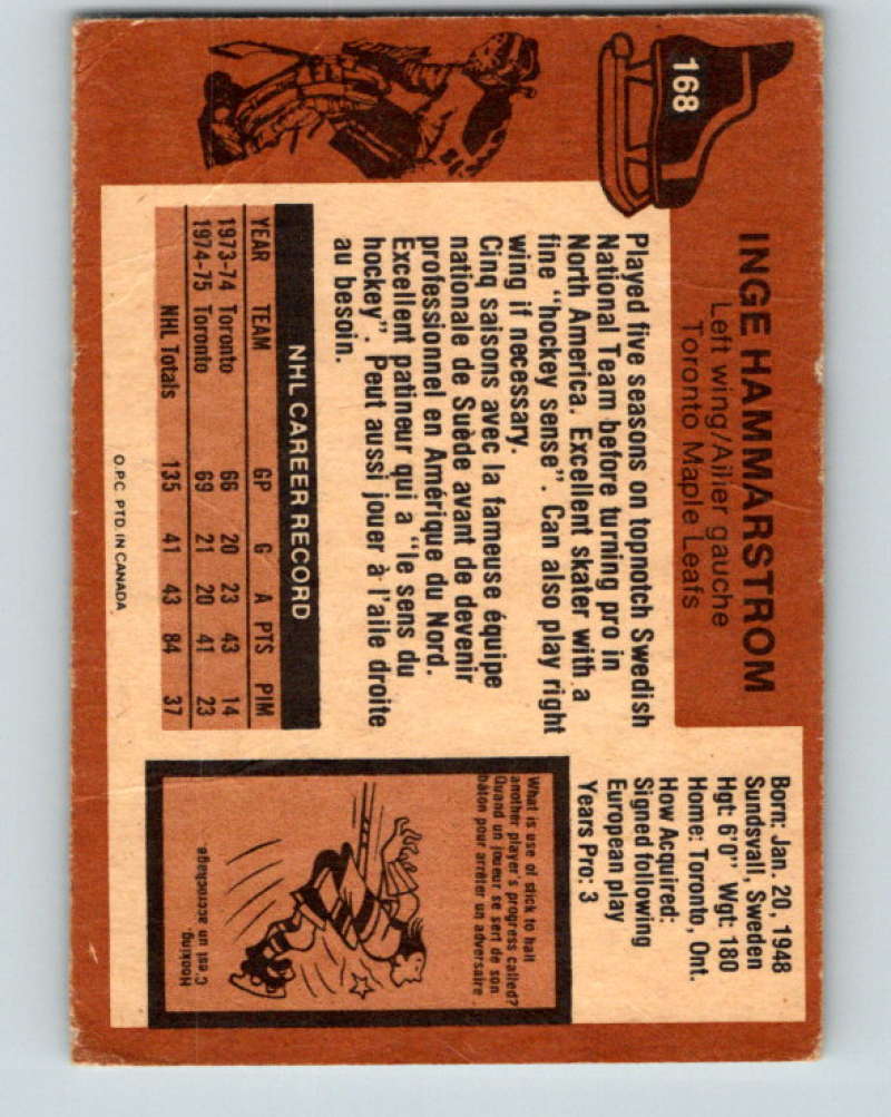 1975-76 O-Pee-Chee #169 Chris Oddleifson Vancouver Canucks 9392