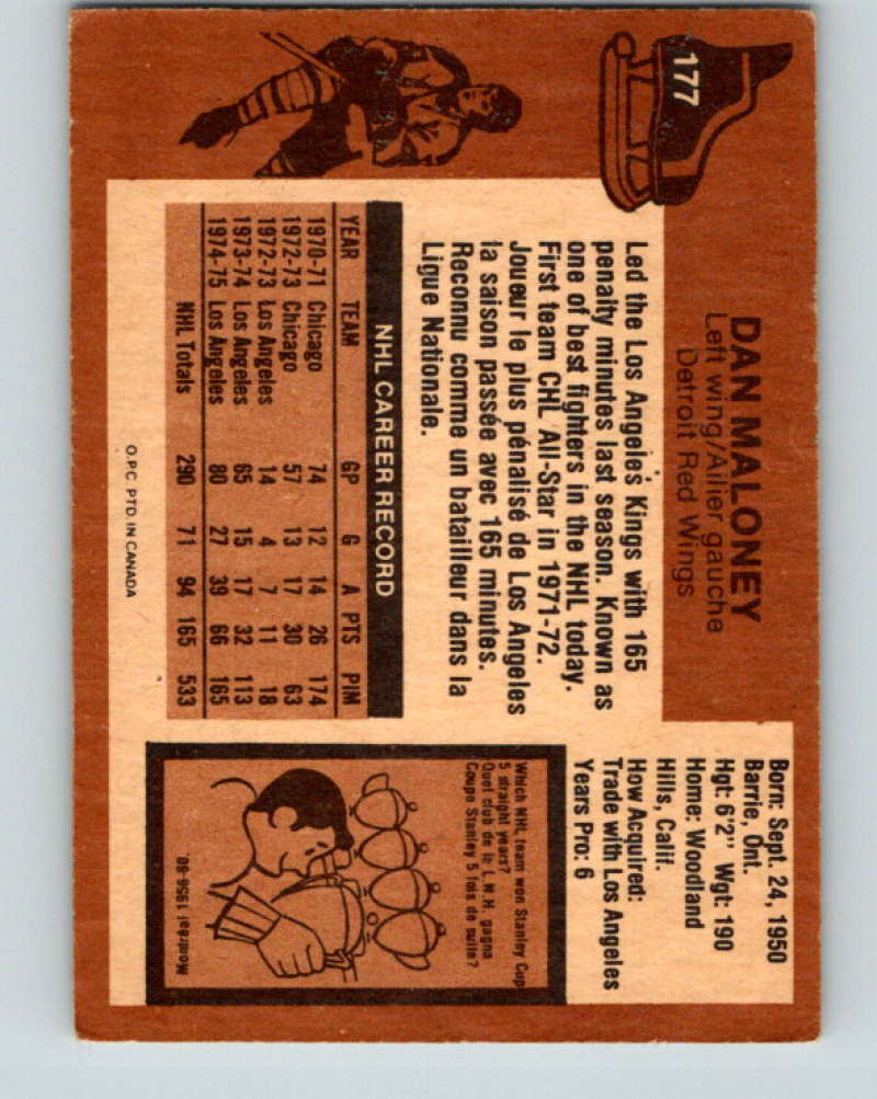 1975-76 O-Pee-Chee #178 Craig Patrick Kansas City Scouts 9401 Image 2