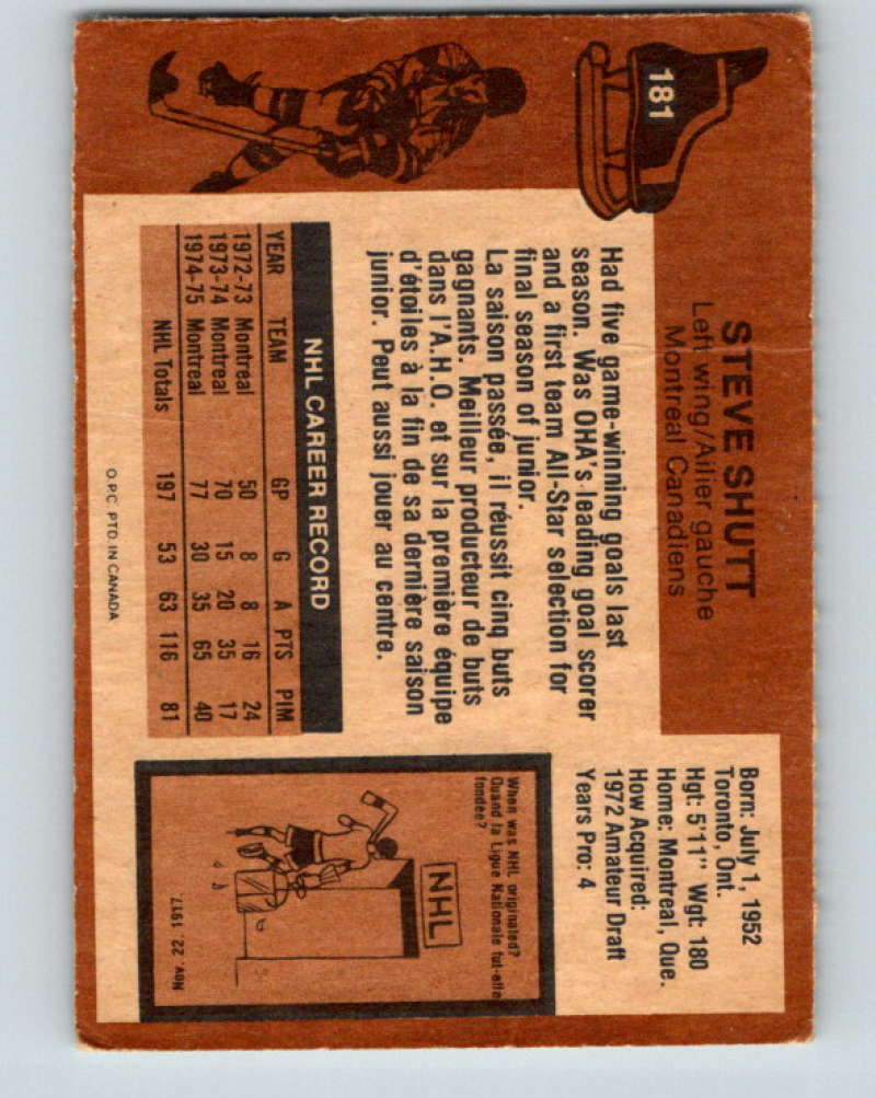 1975-76 O-Pee-Chee #182 Ralph Stewart New York Islanders 9405 Image 2