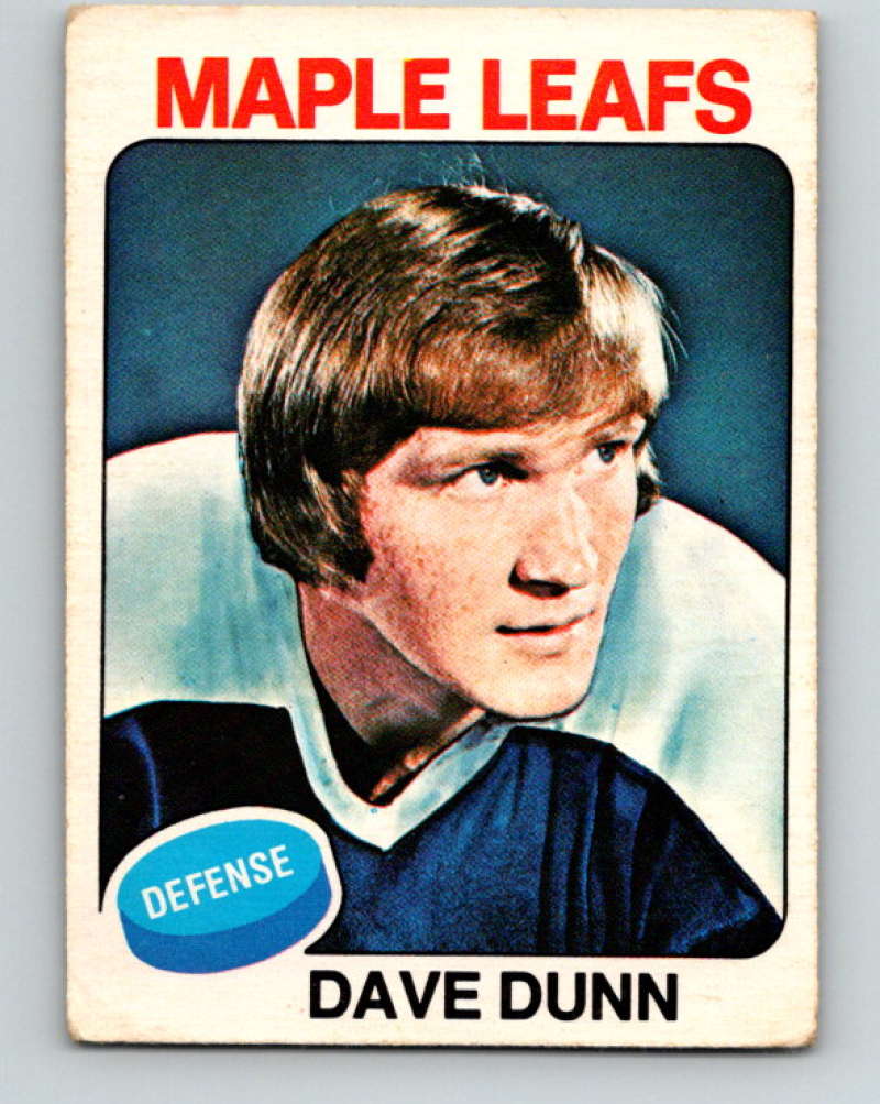 1975-76 O-Pee-Chee #187 Dave Dunn Toronto Maple Leafs 9410
