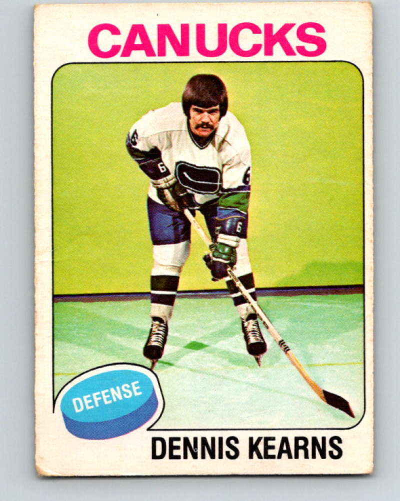 1975-76 O-Pee-Chee #188 Dennis Kearns Vancouver Canucks 9411