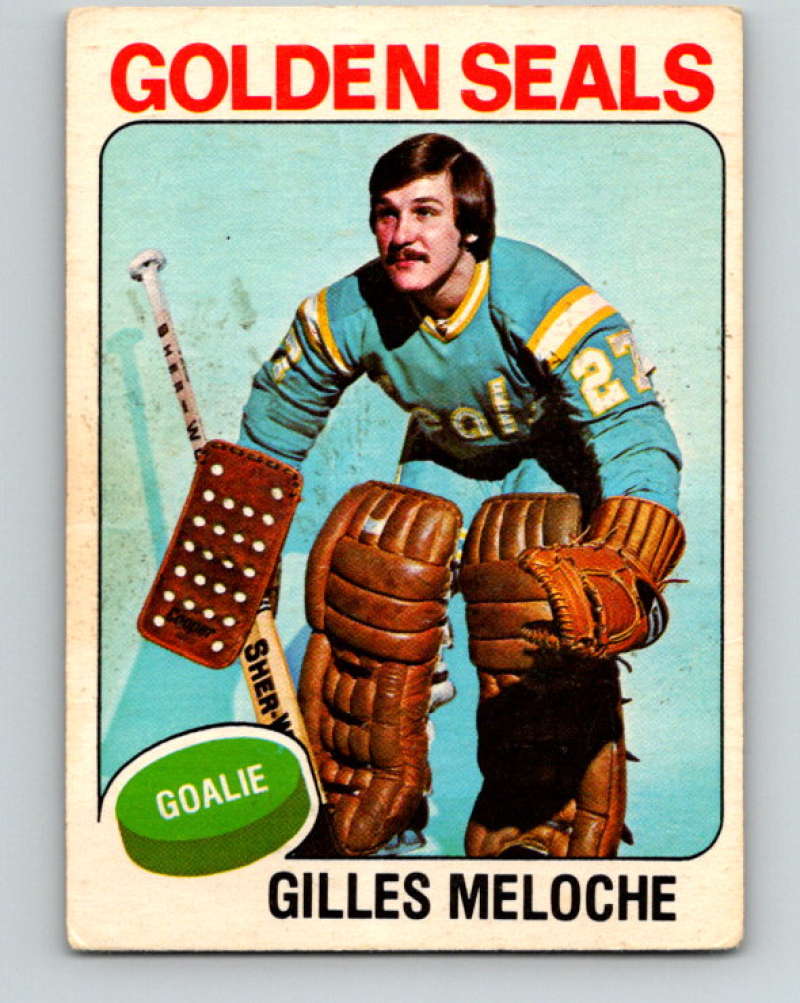 1975-76 O-Pee-Chee #190 Gilles Meloche California Golden Seals 9413