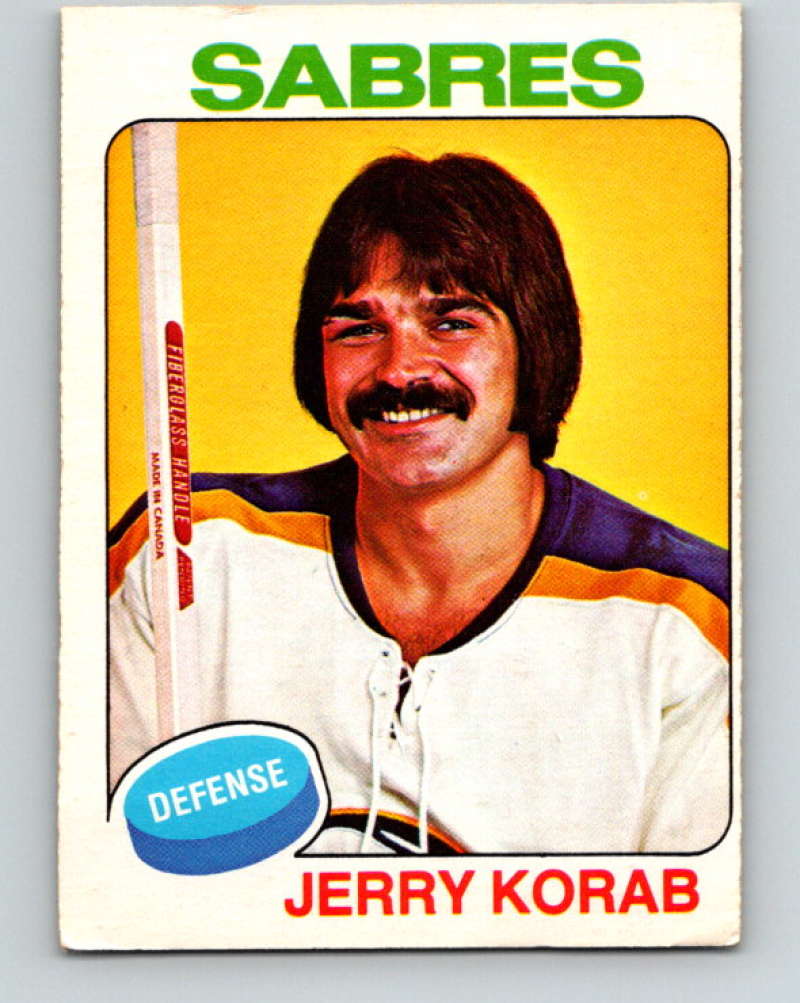 1975-76 O-Pee-Chee #192 Jerry Korab Buffalo Sabres 9415 Image 1