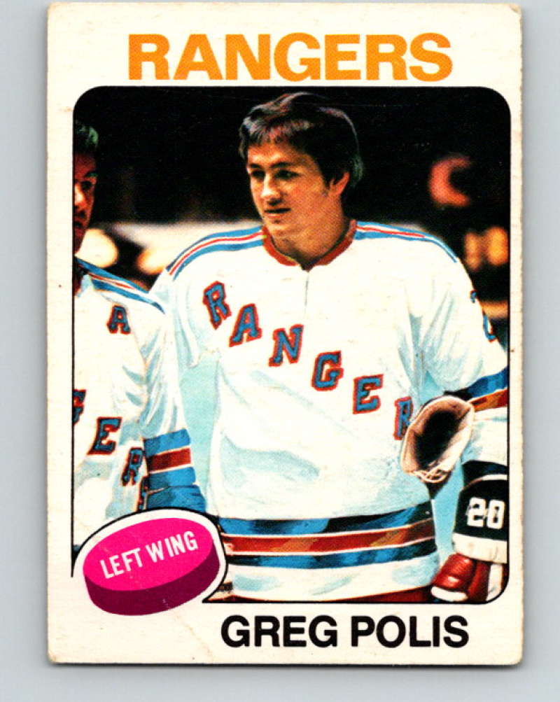 1975-76 O-Pee-Chee #201 Greg Polis New York Rangers 9424 Image 1