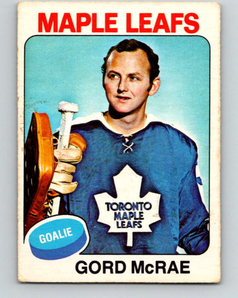 1975-76 O-Pee-Chee #203 Gord McRae RC Rookie Toronto Maple Leafs 9426