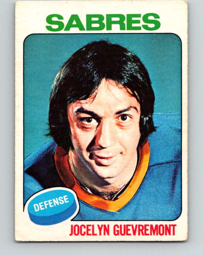 1975-76 O-Pee-Chee #216 Jocelyn Guevremont Buffalo Sabres 9439