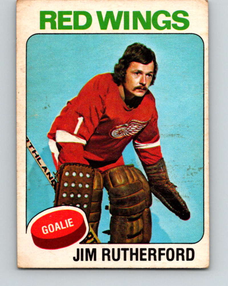 1975-76 O-Pee-Chee #219 Jim Rutherford Detroit Red Wings 9442