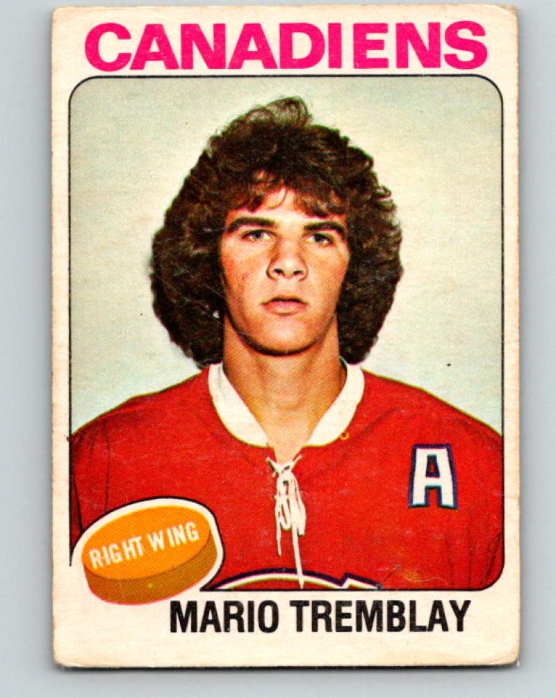 1975-76 O-Pee-Chee #223 Mario Tremblay UER RC Rookie Montreal Canadiens 9446