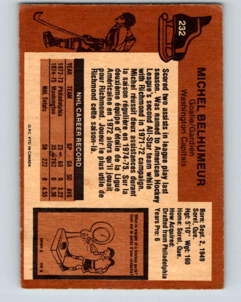 1975-76 O-Pee-Chee #233 Bill Hajt RC Rookie Buffalo Sabres 9456