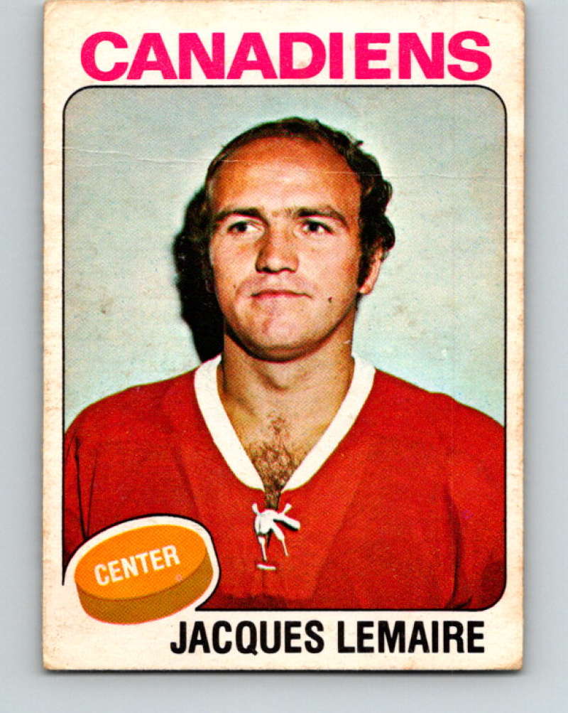 1975-76 O-Pee-Chee #258 Jacques Lemaire Montreal Canadiens 9485
