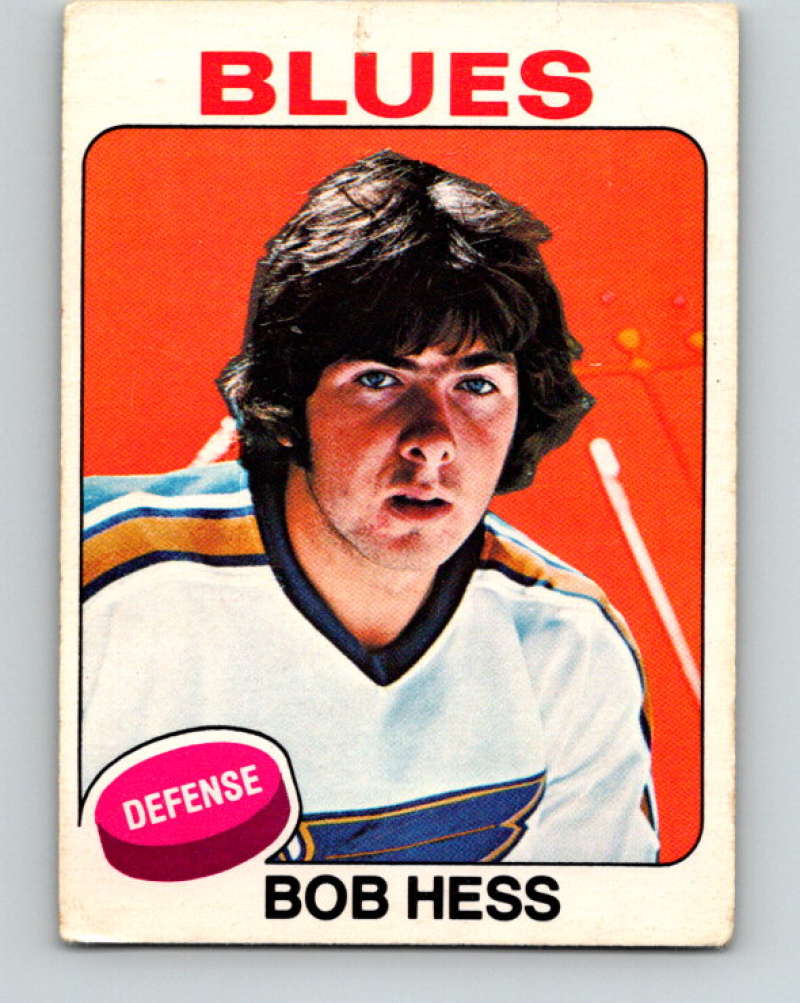 1975-76 O-Pee-Chee #264 Bob Hess RC Rookie St. Louis Blues 9491