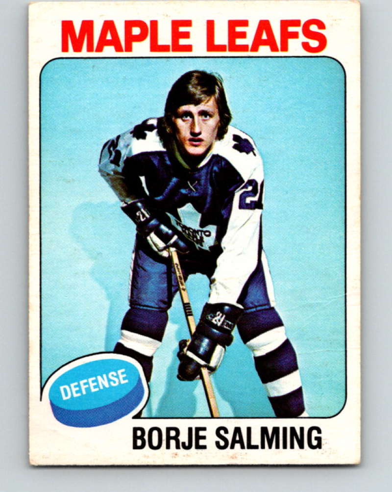 1975-76 O-Pee-Chee #283 Borje Salming Toronto Maple Leafs 9511