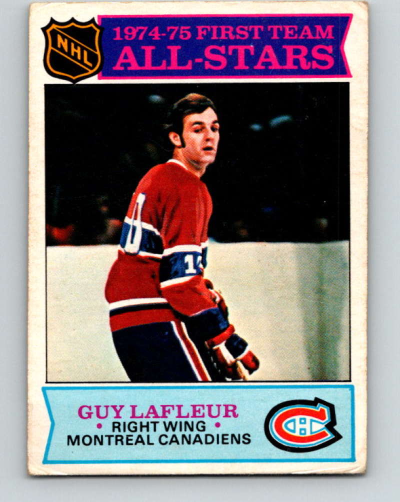 1975-76 O-Pee-Chee #290 Guy Lafleur AS Montreal Canadiens 9518