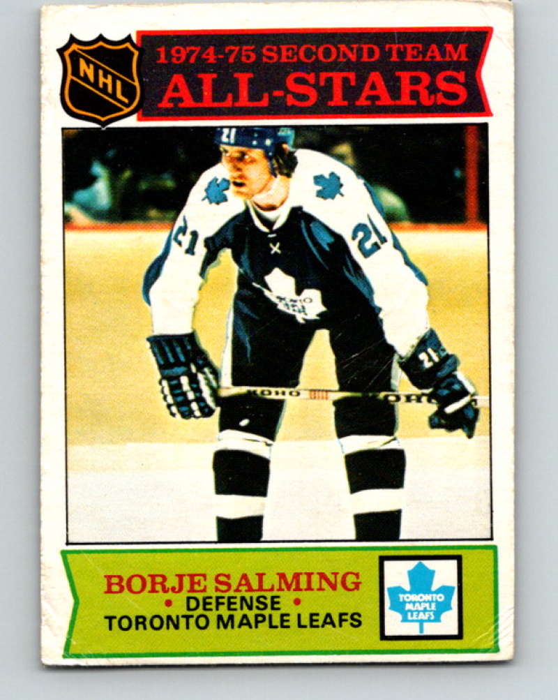 1975-76 O-Pee-Chee #294 Borje Salming AS Toronto Maple Leafs 9522