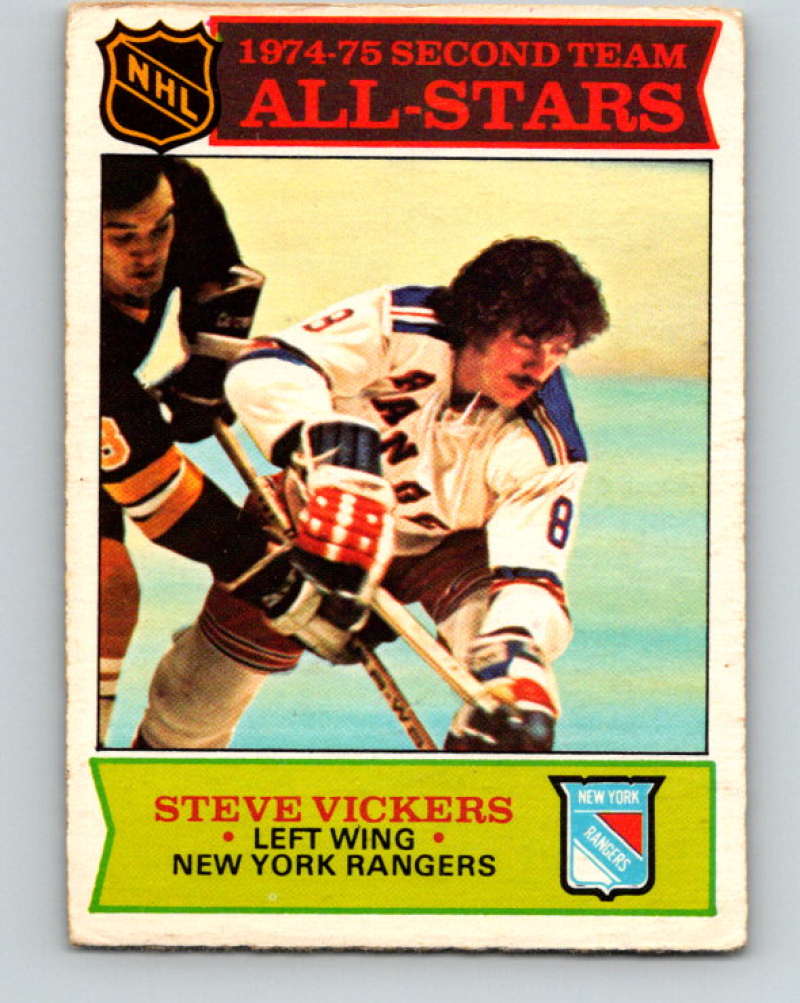 1975-76 O-Pee-Chee #295 Steve Vickers AS New York Rangers 9523 Image 1