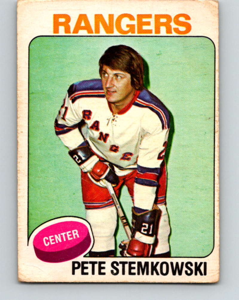1975-76 O-Pee-Chee #303 Pete Stemkowski New York Rangers 9531 Image 1