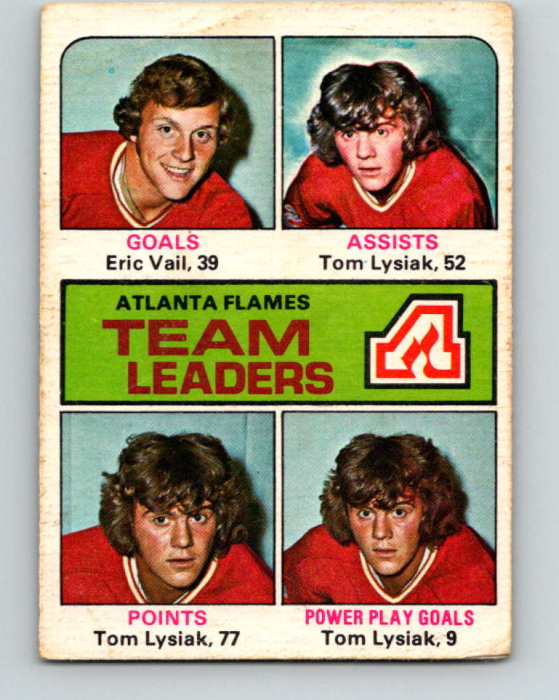 1975-76 O-Pee-Chee #313 Tom Lysiak TL Atlanta Flames 9541