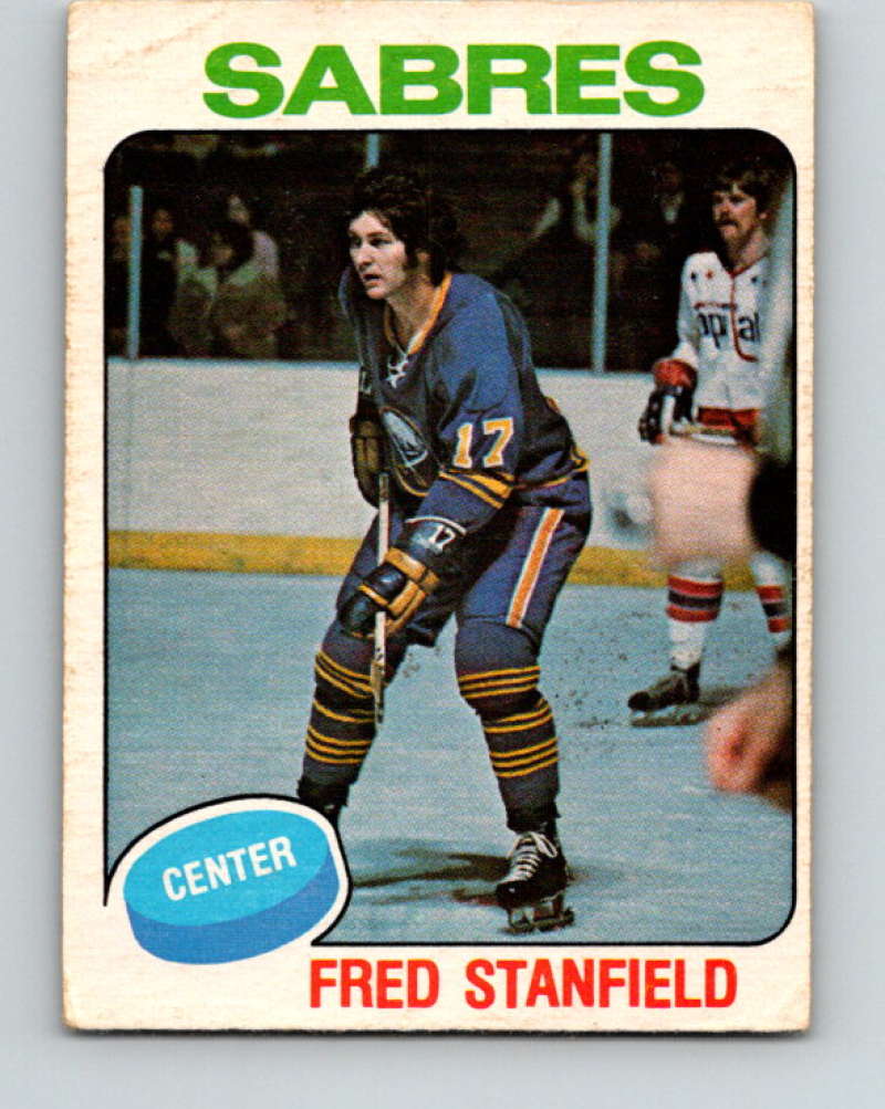 1975-76 O-Pee-Chee #332 Fred Stanfield Buffalo Sabres 9560 Image 1