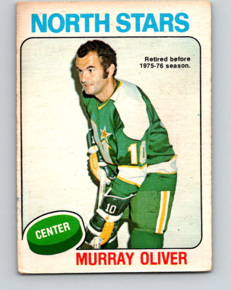 1975-76 O-Pee-Chee #335 Murray Oliver Minnesota North Stars 9563