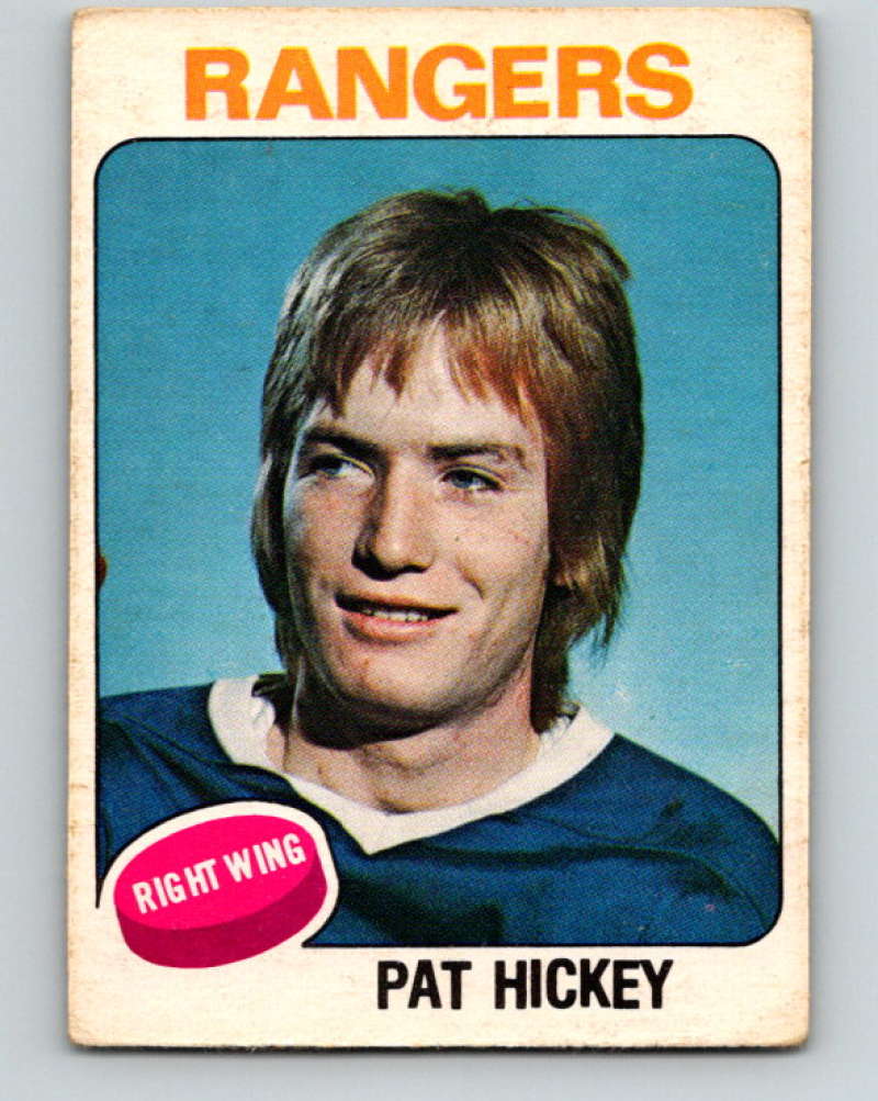 1975-76 O-Pee-Chee #345 Pat Hickey New York Rangers 9573 Image 1