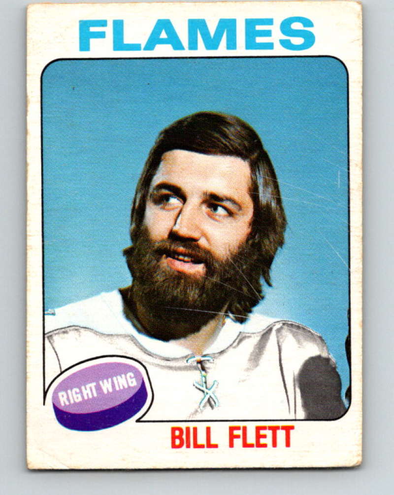 1975-76 O-Pee-Chee #349 Bill Flett Atlanta Flames 9577 Image 1