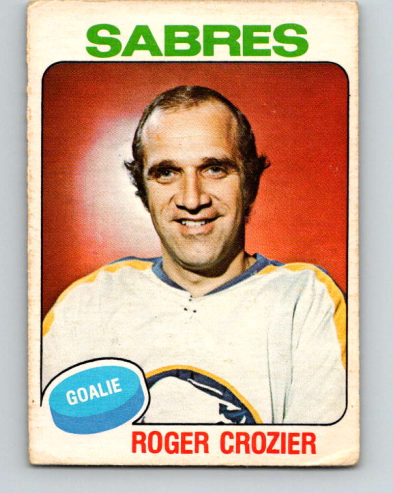 1975-76 O-Pee-Chee #350 Roger Crozier Buffalo Sabres 9578