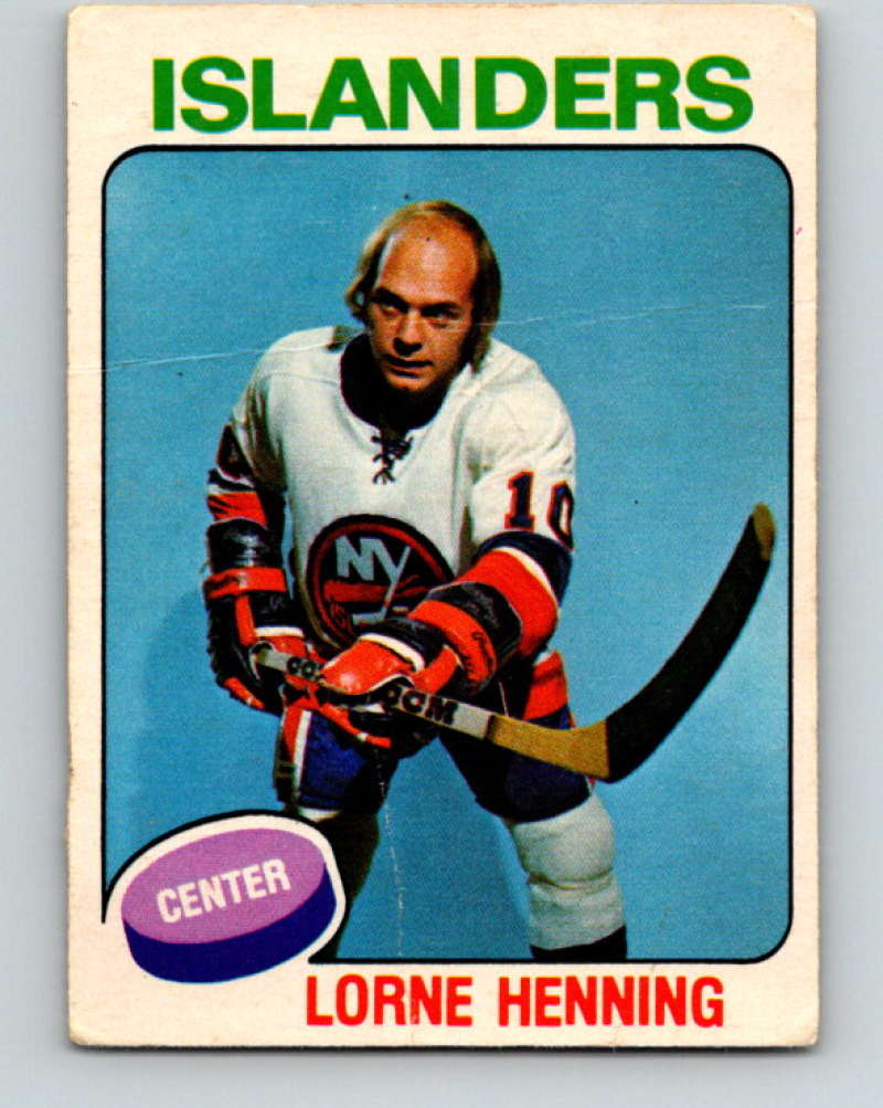 1975-76 O-Pee-Chee #354 Lorne Henning New York Islanders 9582 Image 1