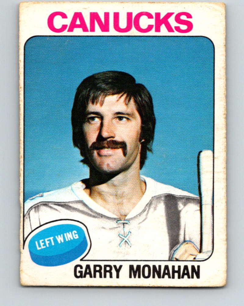 1975-76 O-Pee-Chee #357 Garry Monahan Vancouver Canucks 9585 Image 1