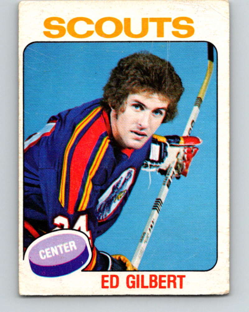 1975-76 O-Pee-Chee #370 Ed Gilbert RC Rookie Kansas City Scouts 9598