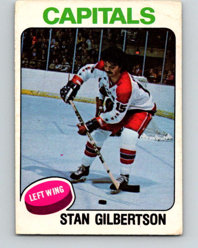 1975-76 O-Pee-Chee #382 Stan Gilbertson UER Washington Capitals 9610 Image 1