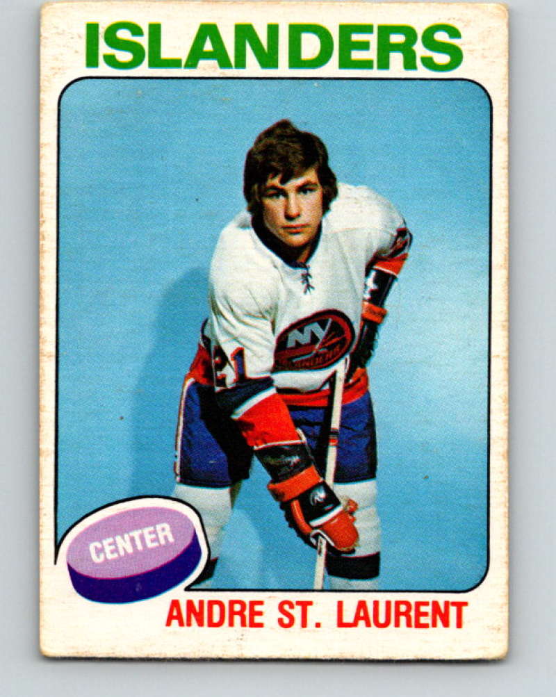 1975-76 O-Pee-Chee #387 Andre St. Laurent RC Rookie New York Islanders 9615
